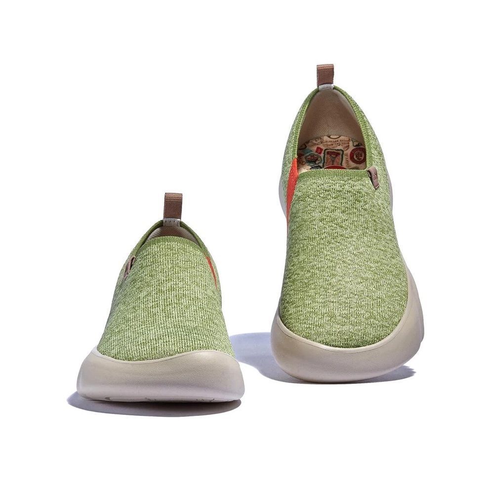 UIN Women's Travel Walking Shoes Slip On Sneaker (Toledo 15- Grass Green)133